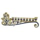 thumbnail image 5 of Candelabro Retro Menorah Religions 9 Ramas Candelabro Centro De Mesa, 5 of 5