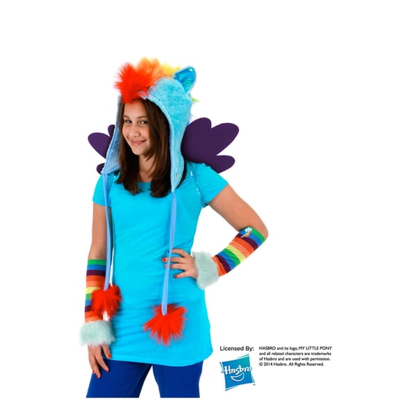 Sombrero con capucha Elope My Little Pony Rainbow Dash para niños y adultos