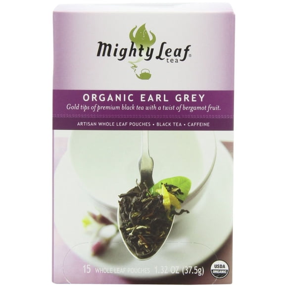 Té Negro Earl Grey Mighty Leaf 45 Bolsitas Por Caja