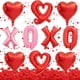 thumbnail image 1 of Juego de globos románticos Paivanwoo con globos en forma de corazón rojo y 500 pétalos de rosa, 1 of 8