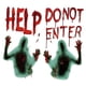 thumbnail image 2 of Bloody Handprints Zombie Halloween Gigante Para Decoración De Ventanas, 2 of 5