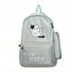 thumbnail image 1 of 2pcs/set Kawaii Cute Cartoon Backpack, Preppy College School Bookbag, Casual Travel Daypack Knapsack & Pencil Bag For Students Girls, 1 of 3