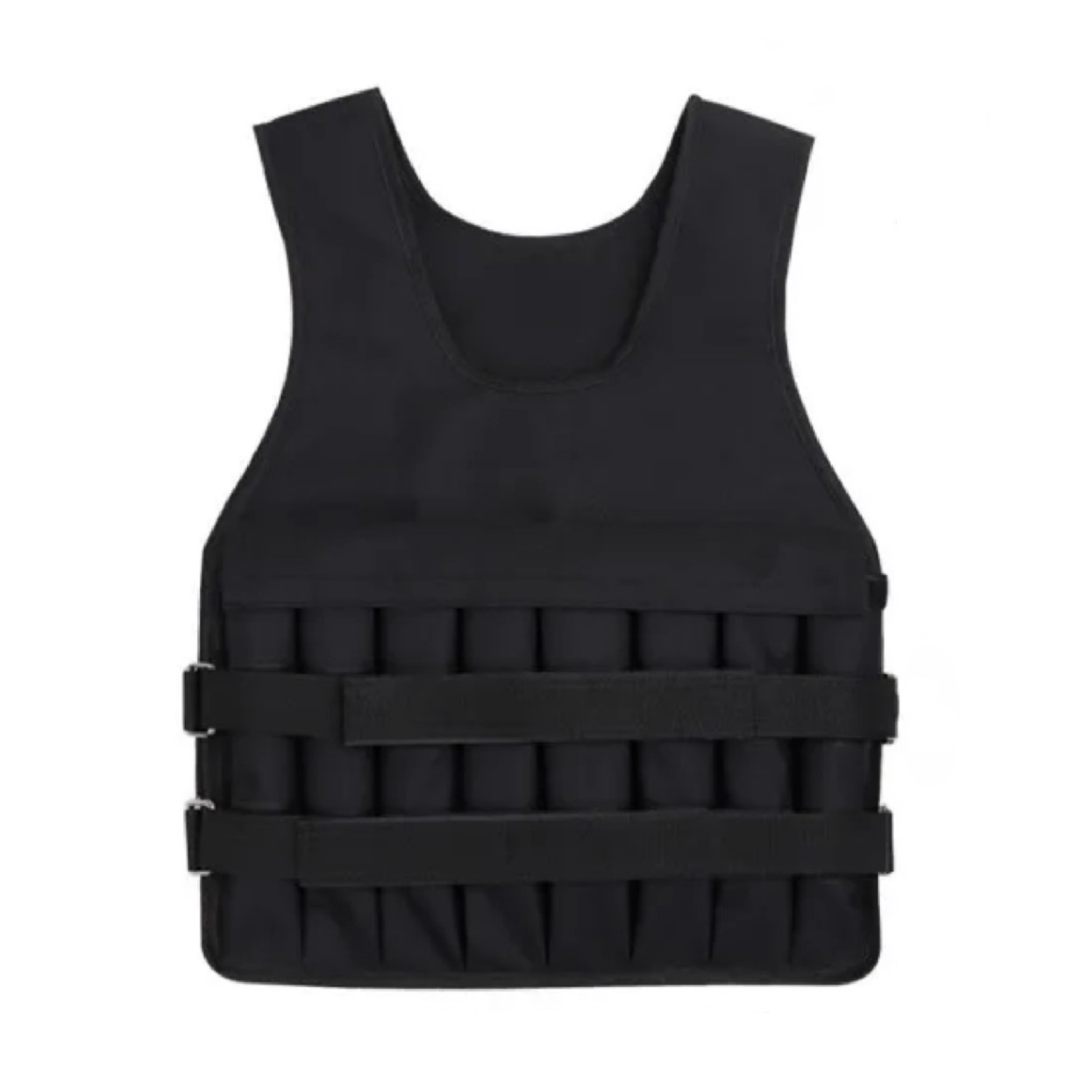 Sportime - Chaleco De Peso 10Kg Lastre Ajustable Pro Entrenamiento