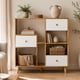 thumbnail image 4 of Librero Biblioteca 100x38x90 cm Madera Blanco 3 Cajones 5 Nichos MDF 12 mm, 4 of 7