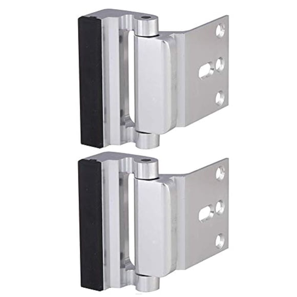 Cerradura de refuerzo de puerta TOYFUL, paquete de 2, plateada, 800 libras