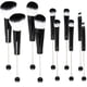 thumbnail image 1 of Kit DIY de brochas de maquillaje AllGemDiy 10 piezas negras con cuentas, 1 of 5