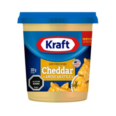 Queso Fundido Untable Sabor Cheddar 200 G Kraft