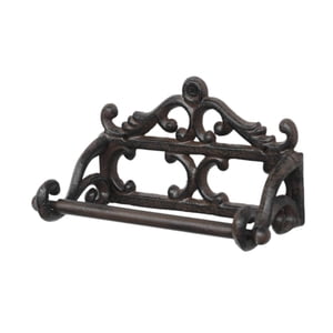 Magideal - Portarrollos De Papel Higiénico, Dispensador De Rollos, Adorno, Fácil Instalación, Organizador De Papel Higiénico Vintage Para Decoración Del Baño Y E Negro