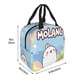 thumbnail image 4 of Molang Bolsa Térmica Portátil con Forro de Aluminio Grueso, Bolsa Térmica Impermeable y Hermética para Trabajo, Escuela y Picnic, Nevera Portátil para Entrega de Comida para Adultos y Niños 22*20*13cm, 4 of 6