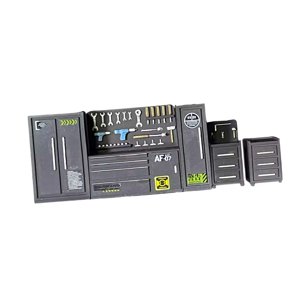 Bothyi - Juego De Banco De Trabajo Para Garaje A Escala 1/64, Decoración De Microescenas Para Bricolaje, Ligero Y Resistente.