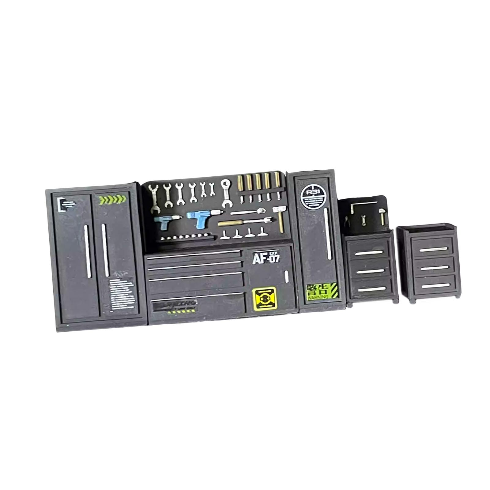 Bothyi - Juego De Banco De Trabajo Para Garaje A Escala 1/64, Decoración De Microescenas Para Bricolaje, Ligero Y Resistente.