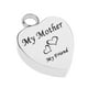 thumbnail image 3 of Cremación De Acero Inoxidable Mi Amiga Corazón Urna Colgante Recuerdo Mi Madre, 3 of 3