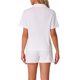 thumbnail image 3 of Conjunto de Pijama de Algodón 100% para Mujer de INSPIRE CHIC Manga Corta Abotonado con Bolsillos y Shorts de Cintura Elástica XL Blanco, 3 of 6