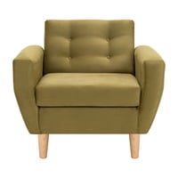 Bodevir - Sofa Bote 1C Felpa 05 Verde Musgo