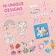 thumbnail image 2 of Kit de pintura con diamantes Klever Kits Gem Art con gemas 5D para niñas de 6 a 12 años, 2 of 8