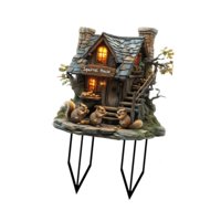 Bothyi - Estaca De Casa De Ardilla Para Jardín, Letrero De Césped 2D, Decoración Para El Camino Del Patio, Festival