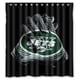 thumbnail image 1 of Cortina de ducha de los New York Jets, juego de cortina de baño con ganchos, tamaño 66 x 72 pulgadas, 1 of 3