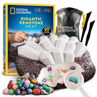 Kit De Excavación De Piedras Preciosas Blue Marble De National Geographic Con 50 Gemas