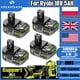 thumbnail image 2 of 4 Pzas Batería Li-ion de 18V 5Ah para Ryobi ONE+ Reemplazo para P108/P107/P105/P104/P103/P102/RB18L50 /BPL1820 Capacidad Real, 2 of 9
