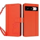 thumbnail image 3 of Funda Cartera Trébol para Google Pixel 8 con Ranuras Tarjetas y Carga Inalámbrica Naranja, 3 of 6