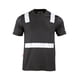 thumbnail image 1 of Polera Hibrida Cinta Reflectiva Manga Corta Negro Talla L, 1 of 4