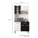 thumbnail image 3 of Kit Cocina Roma 6 Puertas 1 Cajón Blanco - Negro, 3 of 4