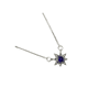 thumbnail image 2 of Collar de Plata Sol Envejecido con Cuarzo Morado, 2 of 2
