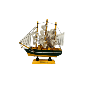 Decostilo - Adorno: Barco Velero De Madera 15Cm