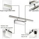 thumbnail image 5 of Lámpara de espejo de baño Lámpara de pared Lámpara de mesa Impermeable Ajustable 180° con interruptor Acero inoxidable Iluminación Muebles de baño Maquillaje, 5 of 5