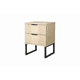 thumbnail image 4 of Velador Veluxa 2 Cajones con Rieles Suaves mesa de dormitorio, 4 of 8