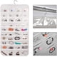 thumbnail image 2 of Organizador de joyas colgante, armario de almacenamiento de joyas de doble cara, 80 bolsillos, bolsa de almacenamiento transparente para accesorios, anillos, pendientes, collares y pulseras., 2 of 7