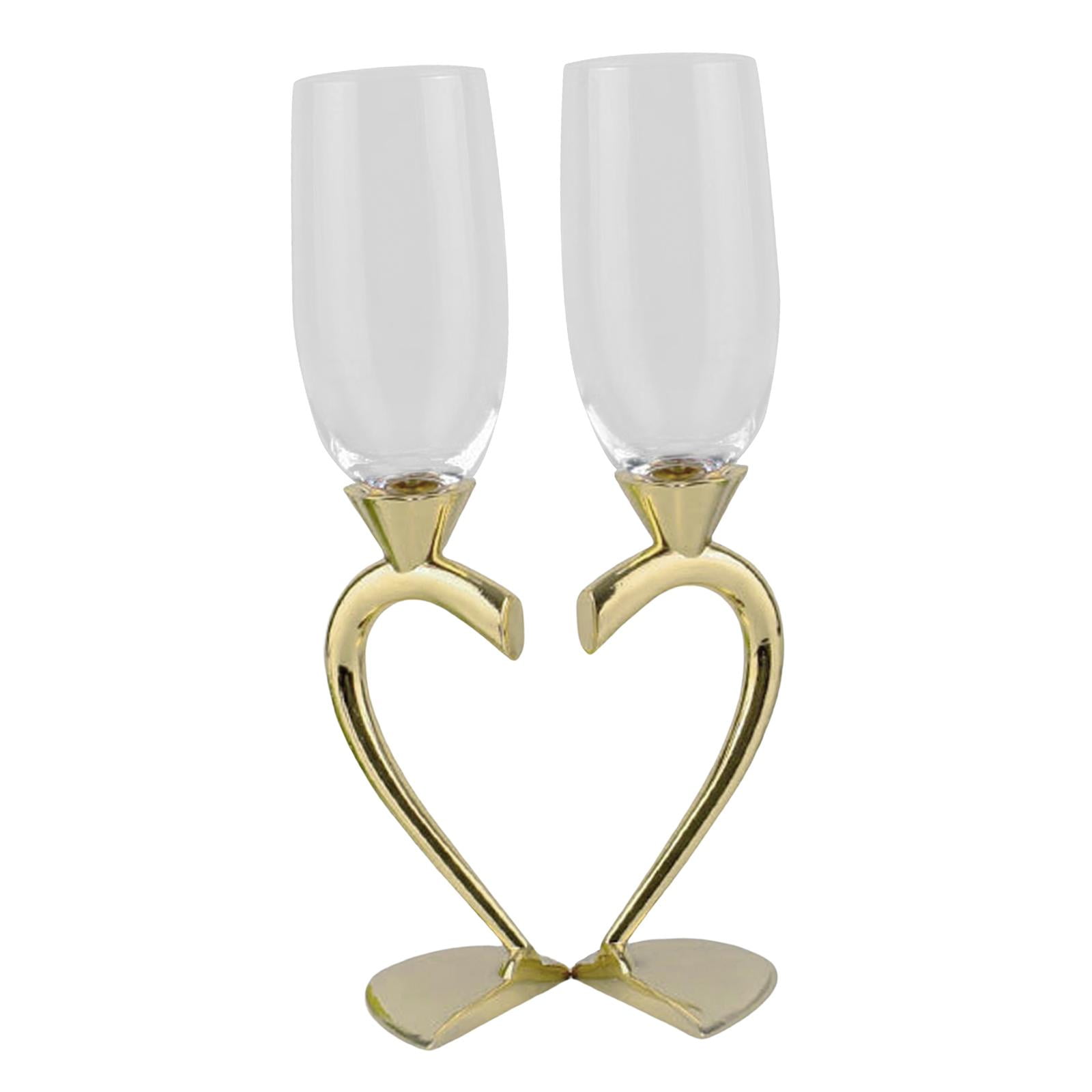Bothyi - Copa De Bebidas Copas De Vidrio En Forma De Corazón Para Regalos Navideños Diarios Aureate