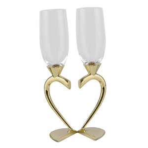 Bothyi - Copa De Bebidas Copas De Vidrio En Forma De Corazón Para Regalos Navideños Diarios Aureate