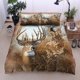 thumbnail image 1 of Hunting Deer Quilt Duvet Cover Set Super Soft Home Textiles Queen Bed Linen3-Piece Bedding Set, 1 of 5
