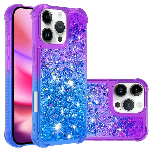 Funda Para Iphone 16 Pro Con Diseño Gradiente Y Brillo Líquido Antigolpes Tpu