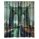 thumbnail image 1 of Cortina de ducha con diseño del puente de Brooklyn y Manhattan de Nueva York, juego de cortinas de baño con ganchos, tamaño 60 x 72 pulgadas, 1 of 3