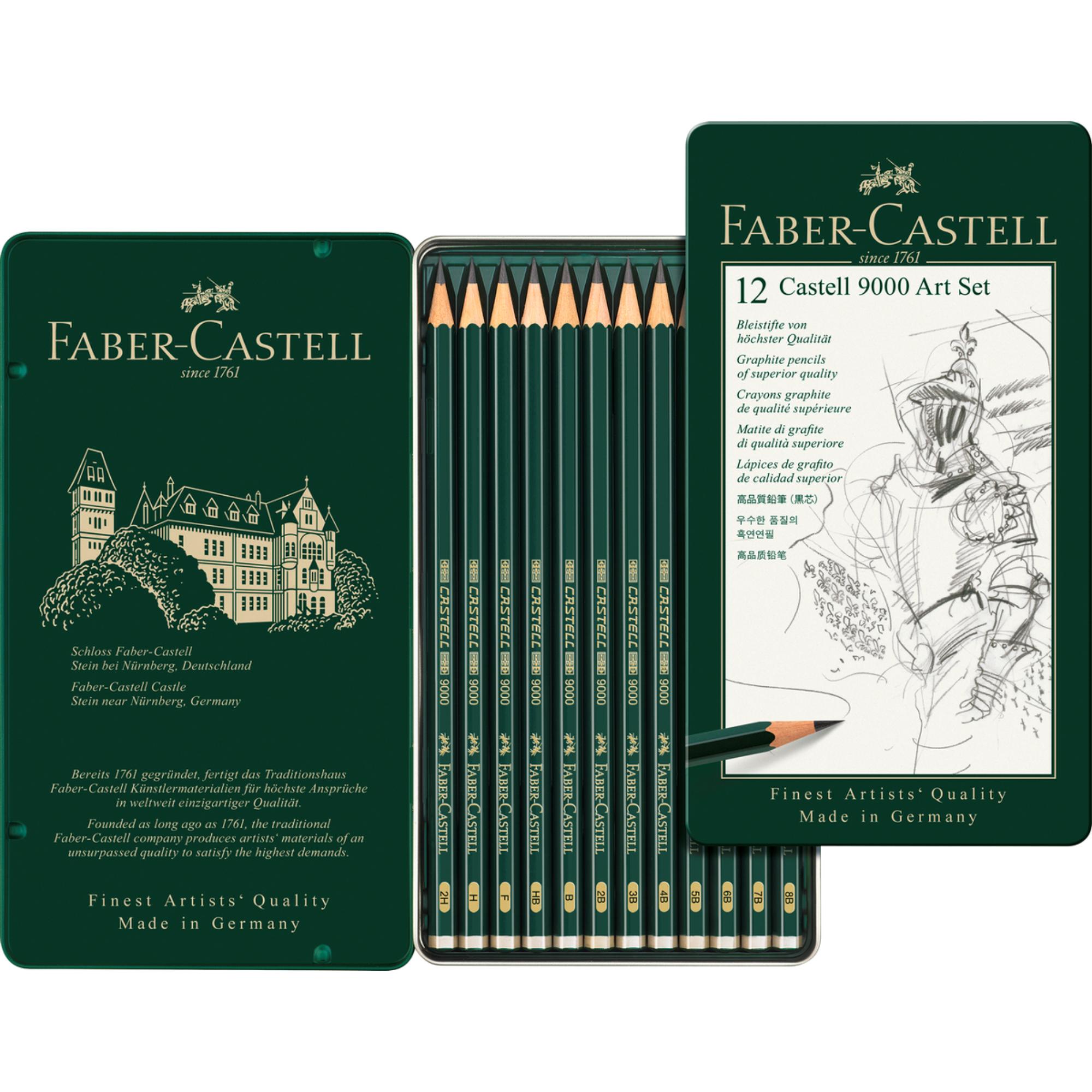 Faber Castell - Lápiz Grafito Castell 9000 Arte Faber-Castell X12 Uds.