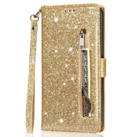 Funda Para Foxdock Elegante Funda Google Pixel 6A Glitter Con Cremallera-Ideal Para El Uso Diario