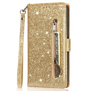 Funda Para Foxdock Elegante Funda Google Pixel 6A Glitter Con Cremallera-Ideal Para El Uso Diario