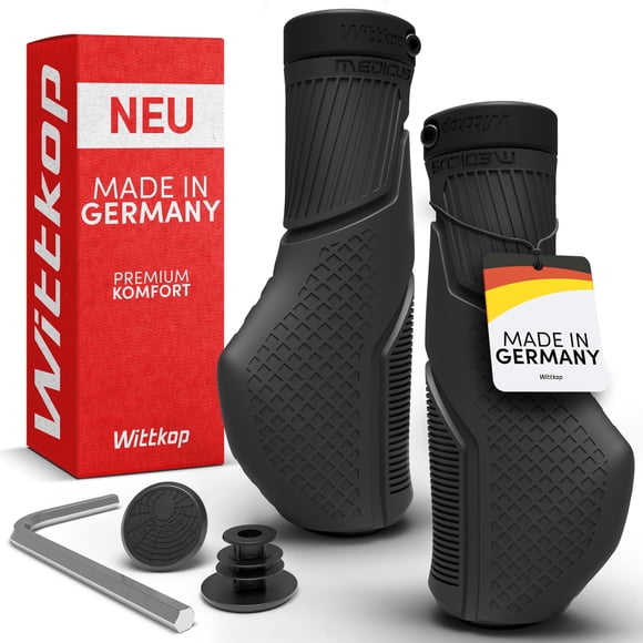 Bike Grips Wittkop, innovador diseño ergonómico de 3 zonas, Alemania