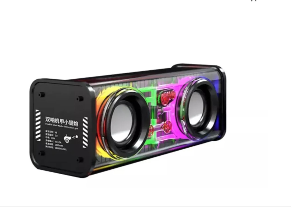 Tomasstore - Parlante Portatil Bluetooth Portátil Rgb Usb Sk6 Rectangular