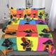 thumbnail image 1 of Juego de funda nórdica con estampado 3D de Daffy Duck de Entemah, juegos de ropa de cama con cierre de cremallera oculto, funda de edredón de poliéster de microfibra con diseño de anime para, 1 of 3
