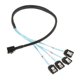 thumbnail image 2 of Cable De Conexión MiniSAS HD (SFF-8643) A 7 Pines SATA Para Disco Duro 0,5 M, 2 of 5