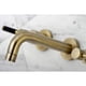 thumbnail image 2 of Grifo Kingston Brass Concord de montaje en pared de 2 manijas, latón antiguo, 2 of 4