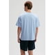 thumbnail image 3 of Polera Hombre Loose Fit Celeste, 3 of 4