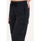 thumbnail image 2 of Pantalon Franela Cargo Wid Leg Negro VW4726 Mujer Polemic, 2 of 3