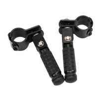 Ioensy - Reposapiés Para Motocicleta, Plegables, Con Pedales, Instalación Sencilla, Resistentes, Color Negro