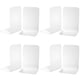 thumbnail image 1 of Soportes para libros VFINE de 20 cm, color blanco, juego de 4 pares de metal, 1 of 8