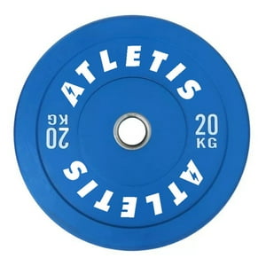 Atletis - Disco Olímpico Bumper Competición 20 Kg Azul