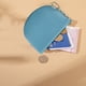 thumbnail image 5 of Monedero pequeño con cremallera y llavero de cuero genuino para mujer, 5 of 5